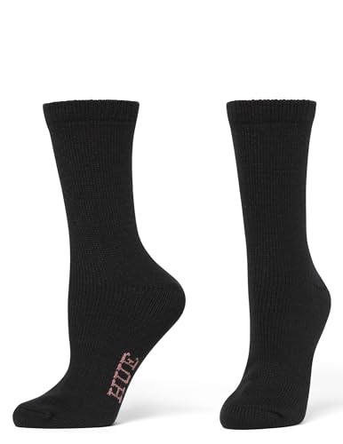 Image of HUE womens Crew Length Boot Socks, 2 Pair Pack