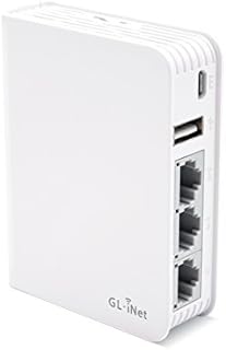 GL.iNet GL-AR750 (Creta) Travel AC VPN Router, 300Mbps(2.4GHz)+433Mbps(5GHz) Wi-Fi, 128MB RAM, MicroSD Storage Support, Repeater Bridge, OpenWrt/LEDE pre-Installed, Power Adapter and Cables Included