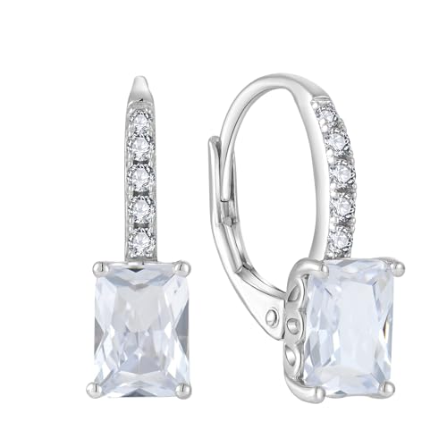 Boucles d'oreilles cadeaux pierre de naissance en argent 925 femme