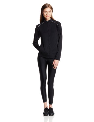 Cutter & Buck Women's Drytec Edge Full Zip Jacket, Black, Large