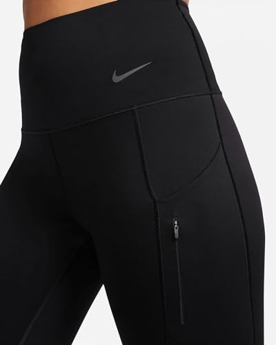 Nike Go Women's Firm-Support High-Waisted Cropped Leggings with Pockets (Black/Black, DQ5881-010) Size Medium3