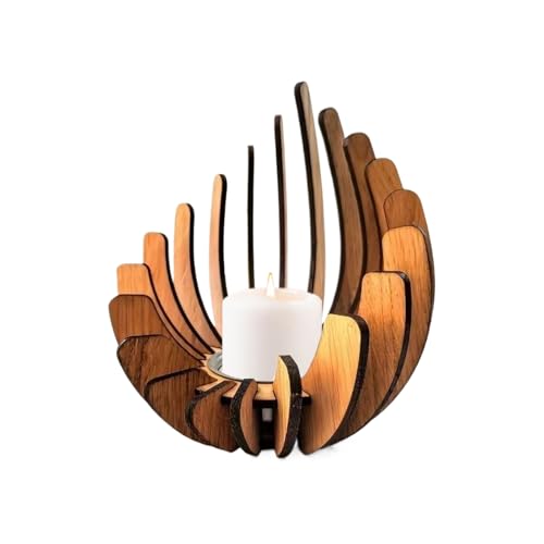 Candelabros de madera | Candelabros | titular de la novedad de la mesa para celebraciones bodas eventos