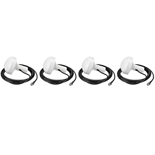 Antenne marine active GPS 1575 MHz pour navire avec câble BNC 5m - Pack de 4