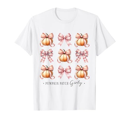 Zucca Patch Happy Thanksgiving Autumn Vibes Fall Girl Maglietta