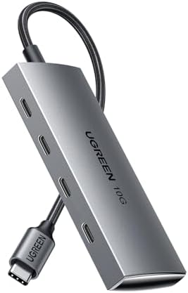 UGREEN USB C Hub Aluminium with 4×USB C 3.2 Data Ports, 10Gbps