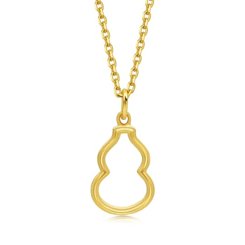 CHOW SANG SANG 999.9 24K Solid Gold Cultural Blessings Auspicious Gourd WULU Pendant for Women 92065P