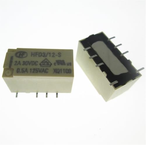 Relais HFD3/12-S de télécommunication 12V CC 2A pour circuit imprimé