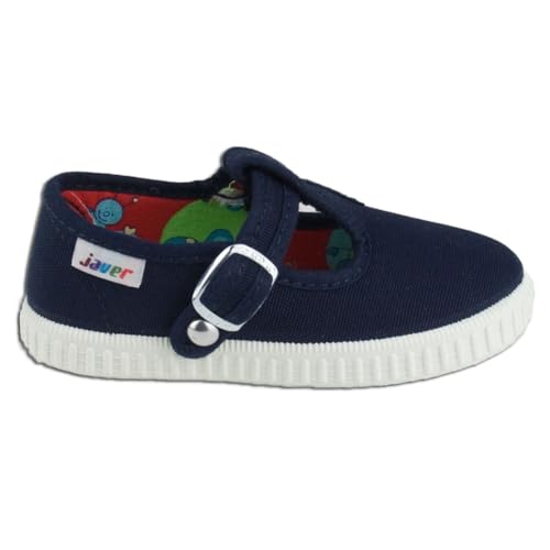 javer 1683 61 MARINO 22   Sandalia Hebilla Lona Bebé niño Color: Marino Talla: 22