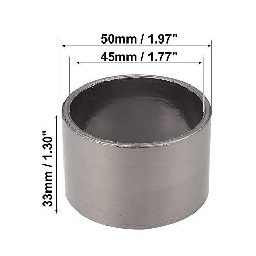 Motoforti 45mm ID 50mm OD Motorrad Auspuffrohr Dichtung Graphit Dichtring Schalldämpfer Anschluss für Dirt Pit Motocross Sportzubehör