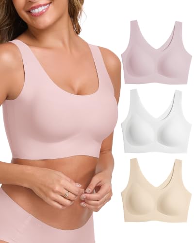 Image of Ubras Seamless Bras for Women Light Support Wireless Bralette Comfortable