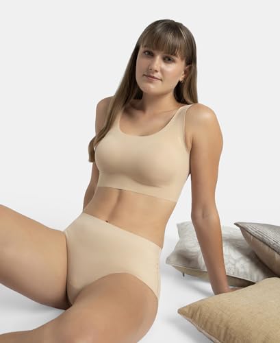 Image of Jockey 1839 Lounge Bra | Wirefree | Padded | Full Coverage | 360 Degree Stretch and Removable Pads | Microfiber Nylon Fabric