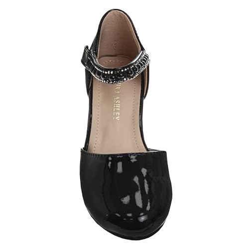 Josmo Girl's Buckle Slip on Sandal Heeled2