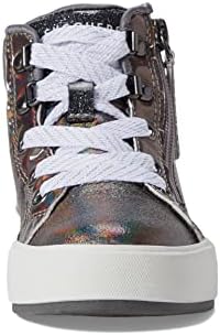 Skechers Kids Girls Street Shoutouts Deluxe Sneaker, Gunmetal, 12 Little Kid | Image 1