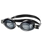 Aqua Speed Lumina optische Schwimmbrille mit Sehstärke für Damen und Herren mit verstellbarem Gurt : linkes & rechtes Glas unterschiedlich nach Ihren Wünschen wählbar/schwarz - getönt
