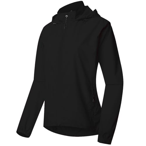 Veste cyclisme compressible femme imperméable coupe-vent avec capuche UV