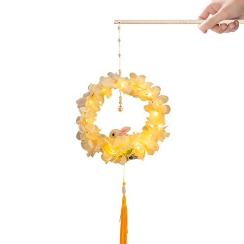 qixeuoa Farolillos para Festivales de, Juego de Manualidades para la construcción de faroles, decoración de Conejito portátil para el hogar, Fiestas para Adultos