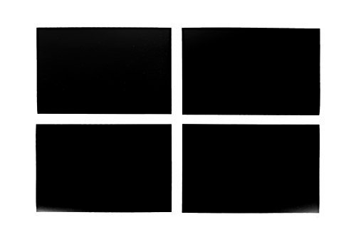 Giani Decorative Magnetic Garage Door Window Panes Weather-Resistant & Ultra Strong, 2 Car, Black