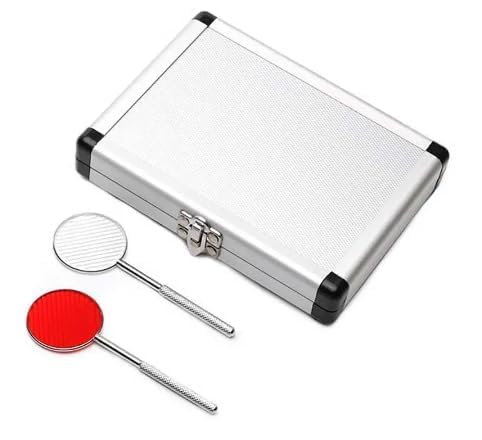 Optometry Instrument Maddox Rod Test Lens Professional Optical Eye Inspection Tools with Case Recessive Strabismus Examination Metal Box