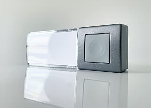 Heidemann Funksender HX (anthrazit, 8 Melodien, mit Namensschild + LED-Funktionsleuchte, Reichweite 200 m, 8 Melodien einstellbar, Funkklingel) 70885