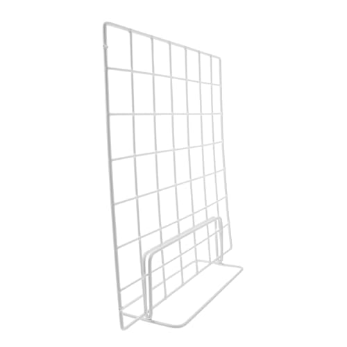 PRETYZOOM Grid Display Stand Set 2pcs Wire Grid Racks Modern Desktop Organizer for Photos Crafts and Market Stalls