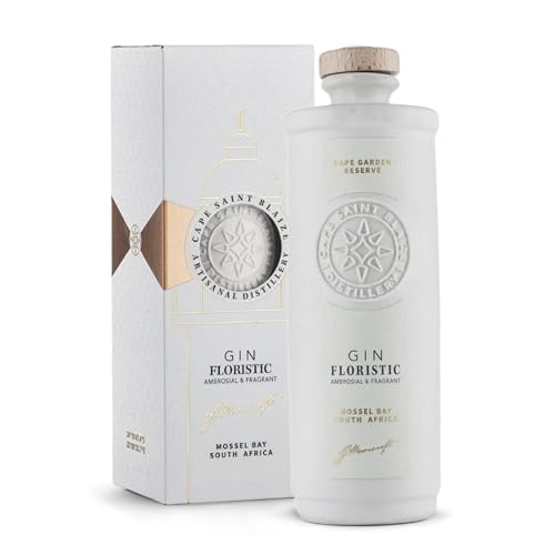 Cape Saint Blaize – Floristic Gin | 700 ml | Ginebra rosada de Sudáfrica | Premium | Artesanal | Floral y afrutada | Botella de porcelana exclusiva