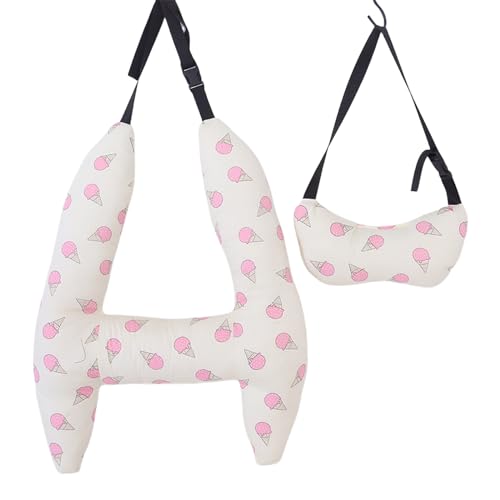 Wopedally H-Shape Car Sleeping Head Support, Toddler Baby Car Seat Sleeping Head Support, Car Travel Body Positioner for Kids Long Trips, Kids Car Pillows for Sleeping Carseat (M)