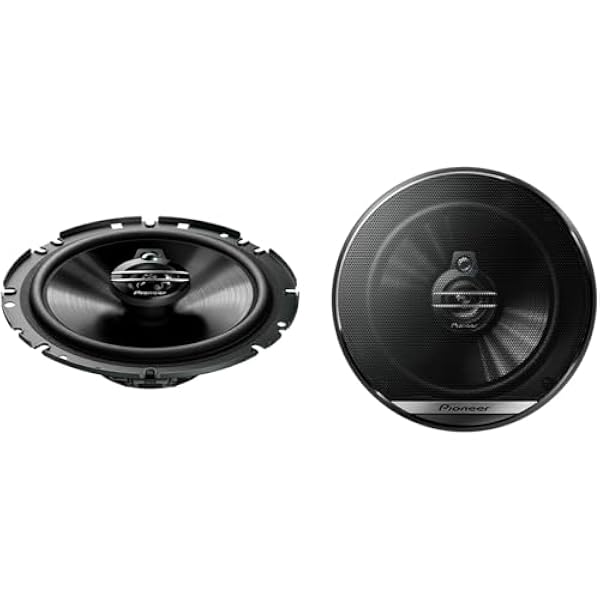 Pioneer TS-G1730F 3-drożny głośnik współosiowy do samochodów (300 W), 17 cm, mocny dźwięk, IMPP-Membr czarny