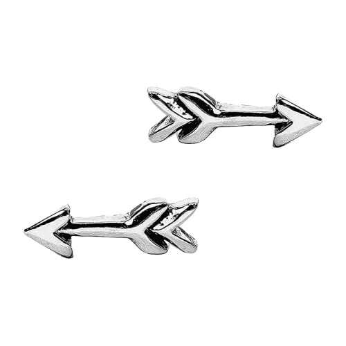 Tiny Shooting Arrow Stud Earrings in Sterling Silver - Bohemian Post Earrings