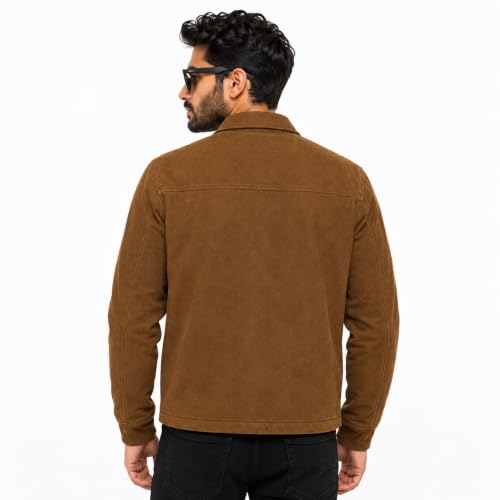 Kesele Men's Brown Suede Jacket M - Image 5