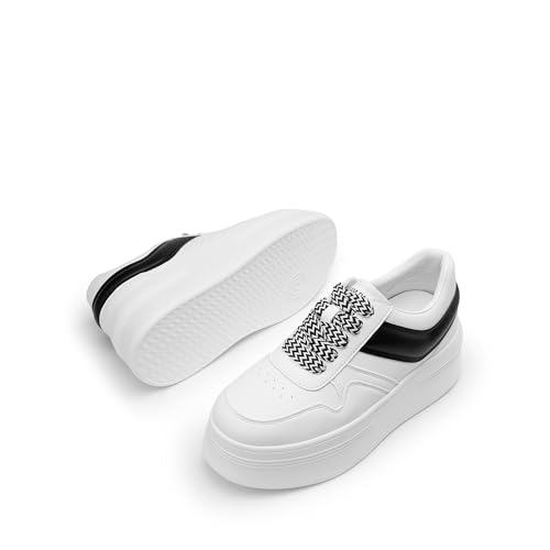 Image of DREAM PAIRS Women's Platform Casual Sneakers | Comfortable High Heel Fashion Walking Lightweight Stylish Classic Casual Sneaker
