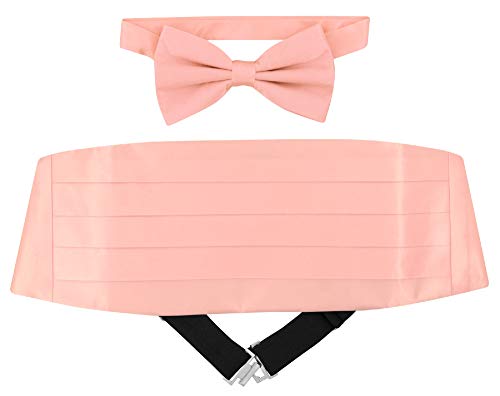 Set Corbata Pajarita y Fajín de Seda Rosa para Hombre