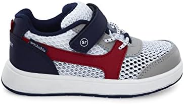 Stride Rite Boy's M2P Harbor Sneaker, White/Navy, 2 Little Kid | Image 5