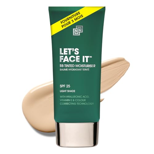 Shakeup Cosmetics Hydratant Teinté Homme, Maquillage Végan pour Hommes, Couvrance Naturelle contre Rougeurs & Imperfections, Hydratation 24h avec SPF, Teinte Light,...