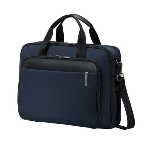 Image of Samsonite Evosight Slim Bailhandle 15.6 inch Laptop Bag | Slim Business Briefcase with Padded Laptop Compartment | Smart Sleeve | Lightweight Durable Office Bag for Men & Women | 2-Year Warranty | Navy