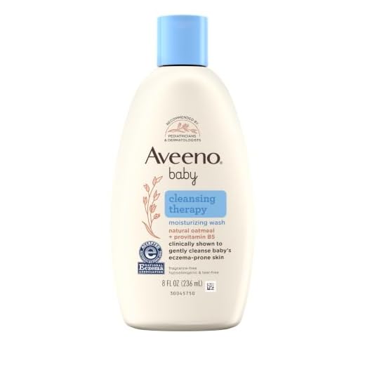 Aveeno Baby Cleansing Therapy Moisturizing Baby Body Wash with Natural Oatmeal & ProVitamin B5, Gentle Tear-Free Baby Bath Wash for Sensitive & Eczema-Prone Skin, Hypoallergenic, 8 oz