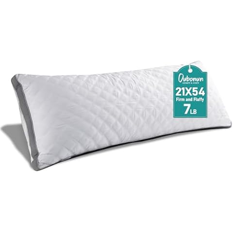 Oubonun Premium Adjustable Loft Quilted Body Pillow Cover