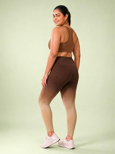 Image of Fashiol Women's Yoga Workout Ombre Tights Slim Fit Pants Breathable Gymwear Tights | High Waisted Fitness Leggings