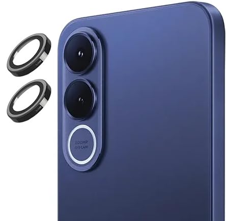 Image of [2 Pack Camera Lens Protector for Vivo V70 FE 5G Tempered Glass Metal Camera Rings / /Anti-Scratch /Case Friendly [Black]