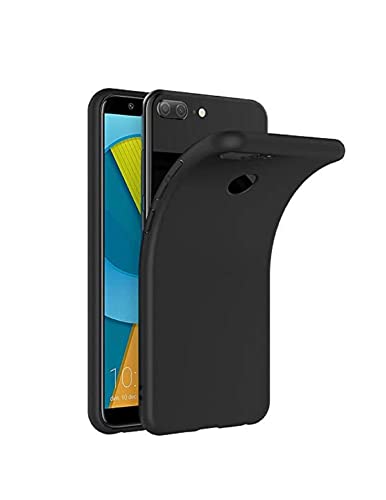 Image of Mobile Back Cover Case for Honor 9 Lite (Silicone Case|CameraProtection|Black SC1510)