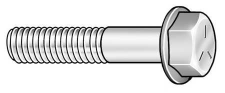 3/8"-16 x 1-3/4" Grade 5 Zinc Plated UNC (Coarse) Hex Head Cap Screws, 25 pk.