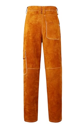 ONETIAN Leather Chainsaw Welding Pants