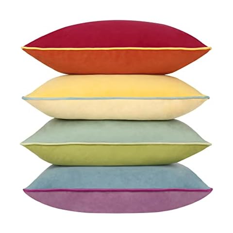 COFEDE Velvet Cushion Covers Set of 4 Cover