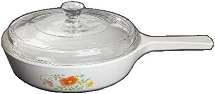Corning Ware - Sartén para menuette de flores silvestres con tapa (6 12 pulgadas de diámetro) (P-83-B)