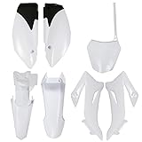 Plastic Mudguard Kit White Body Fairing Cover Replacement for Yamaha TTR110E TTR 110 Trail Bike