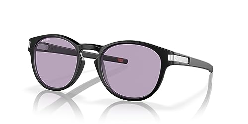Oakley Sunglasses for Men - OO9349 Latch Low-Bridge Fit Round Sunglasses PRIZM Lenses - Matte Black/PRIZM Slate - Size 53 - image 2