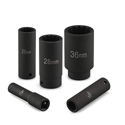 Set de 26 piezas Dados de Impacto Profundos Métricos 1/2" miniatura 3