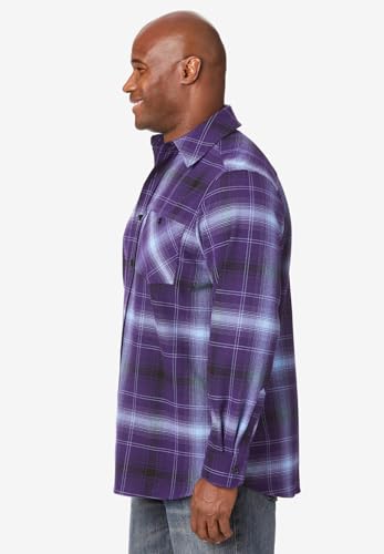 KingSize Men's Big & Tall Stretch Flannel Shirt3
