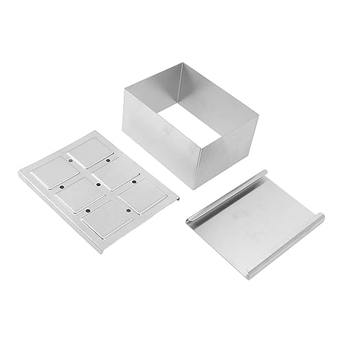 Prensa de tofu de acero inoxidable, prensador de tofu vegano ajustable, herramienta de cocina doméstica DIY para cocineros caseros, juego de 3 piezas de acero inoxidable 304 (l)