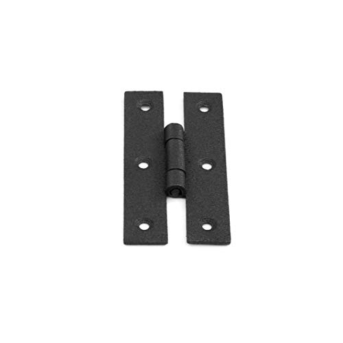 Renovators Supply Manufacturing H Cabinet Hinges 3 In. Black Wrought Iron Kitchen Cabinet Hinge With Hardware Pack Of 10 #TOP4