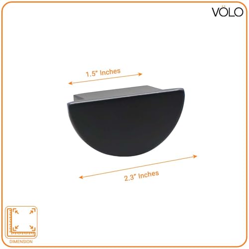Image of VOLO Cabinet Drawer Knob /knobs for Drawers /Drawer knobs /Handle /knobs for cabinets /Pull Handle (S-183) (Black, 1)